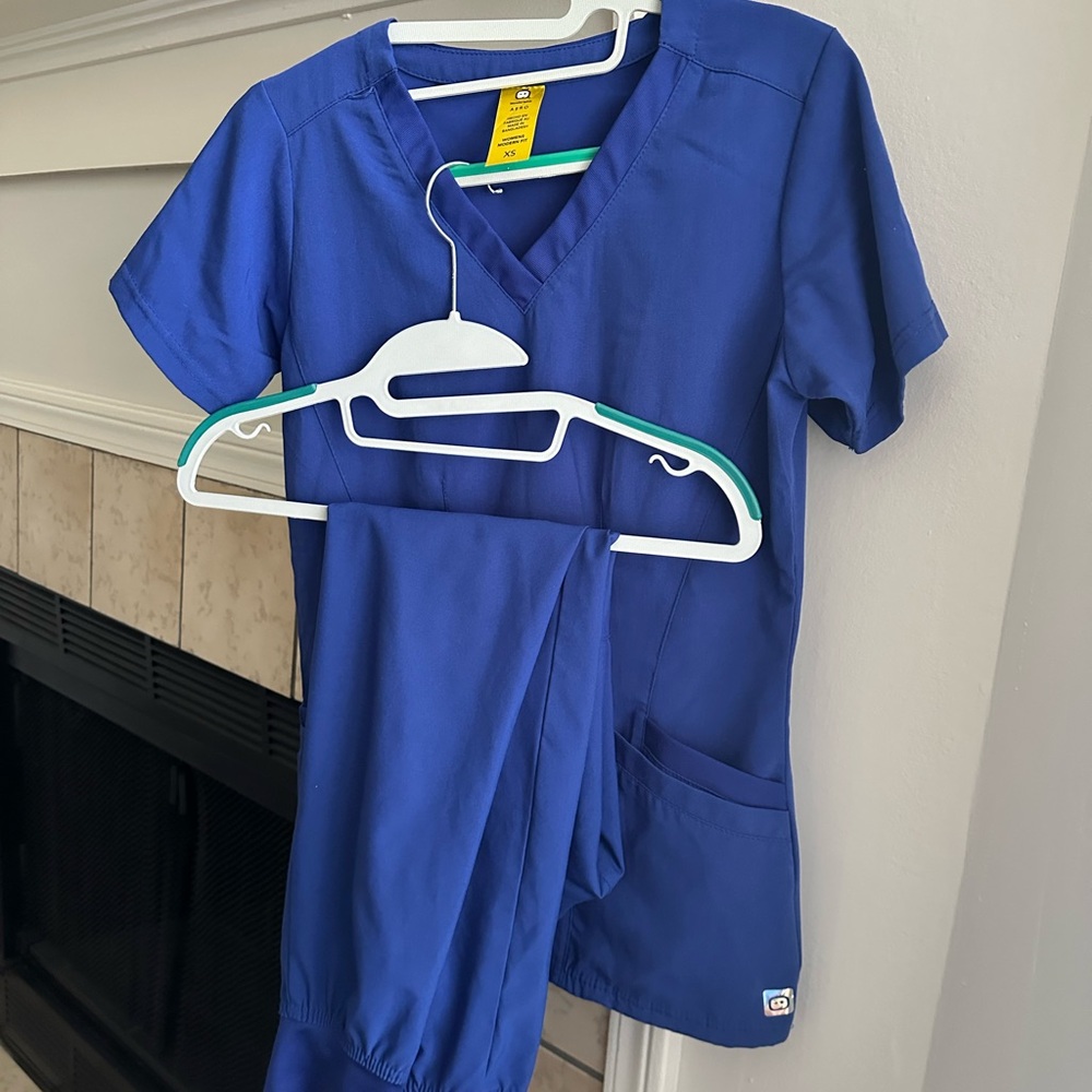Blue Scrub Set by Wonderwink